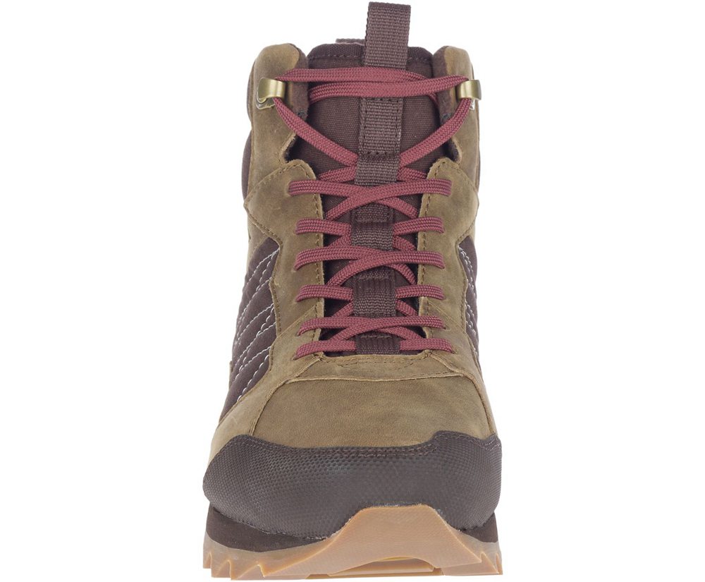 Botas Homem - Merrell Alpine Mid Polar Waterproof - Marrom - GKS865437